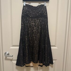 Onyx Nite Black Lace A-Line mini dress